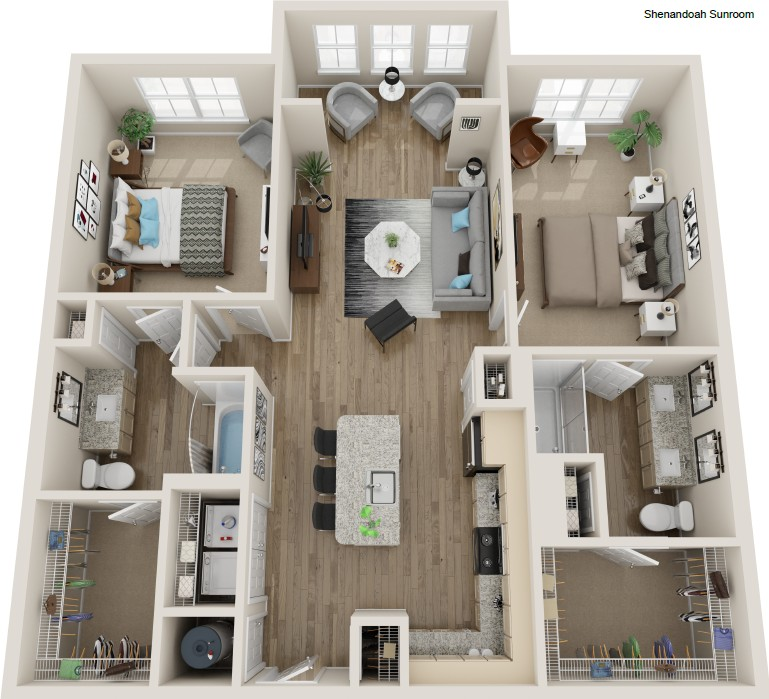 Shenandoah - Sunroom floor plan